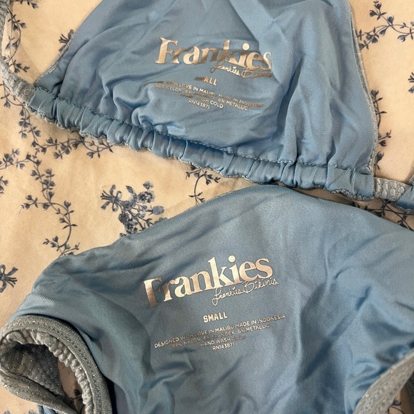 Frankie’s Bikinis | Sparkle Blue Bikini Set - Picture 2 of 5